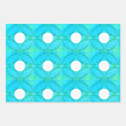 Set der Geschenkpackung mit 3 Geschenkpapier Set (Vorderseite 3)