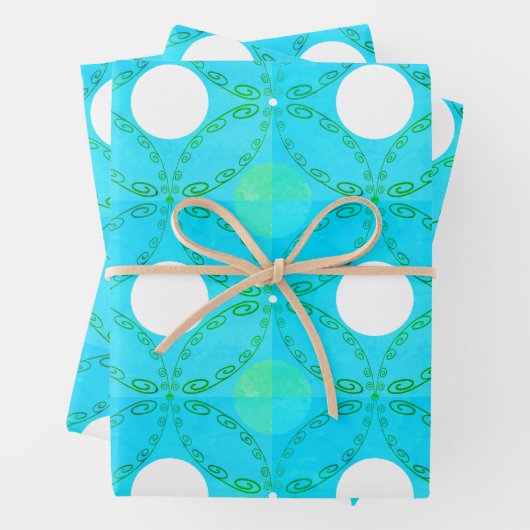 Set der Geschenkpackung mit 3 Geschenkpapier Set (Beispiel)