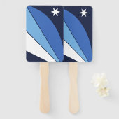 Set der Handventilatoren mit der Flagge von Kolumb Fächer (Vorne und Hinten)