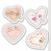 Set der Herzen Aufkleber (Vorderseite)