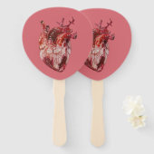 Set der Herzen der Fans Fächer (Vorne und Hinten)