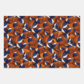 Set der Koordination des blauen Basketballmusters Geschenkpapier Set (Vorderseite)