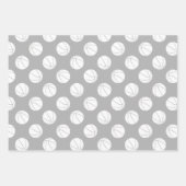 Set der Koordination eines blau-grauen Basketballm Geschenkpapier Set (Vorderseite 2)