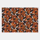 Set der Koordinierung Schwarz-weißer Basketballmus Geschenkpapier Set (Vorderseite)