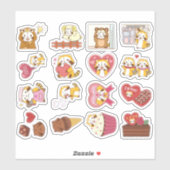 Set der Liebe Aufkleber (Blatt)