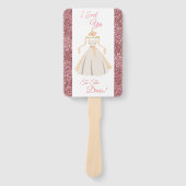 Set der Lüfter - Ja zum Kleid Fächer (Vorderseite)