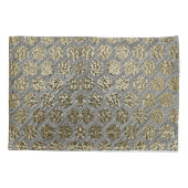 Set der Luxus-Design-Kollektion Gold und Silber Kissenbezug (Rückseite-Links)