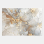 Set der Marmorverpackungsblätter Geschenkpapier Set (Vorderseite 2)