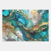 Set der Marmorverpackungsblätter Geschenkpapier Set (Vorderseite)