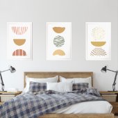 Set der minimalistischen geometrischen Kunstplakat (Schlafzimmer)
