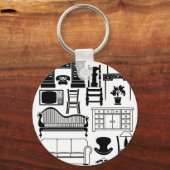 Set der Möbel Schlüsselanhänger (Vorderseite)