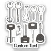 Set der Schlüssel Aufkleber (Vorderseite)