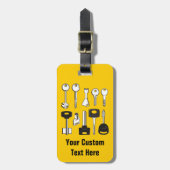 Set der Schlüssel Gepäckanhänger (Vorderseite vertikal)