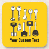 Set der Schlüssel Getränkeuntersetzer (Vorderseite)