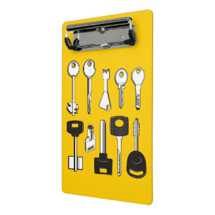 Set der Schlüssel Mini Klemmbrett