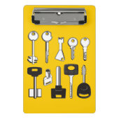Set der Schlüssel Mini Klemmbrett (Vorderseite)