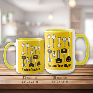 Set der Schlüssel Tasse