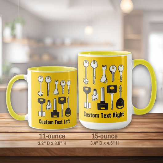 Set der Schlüssel Tasse
