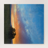 Set der Sky Ablaze bei Sunset 20x20 inch Puzzle (Horizontal)