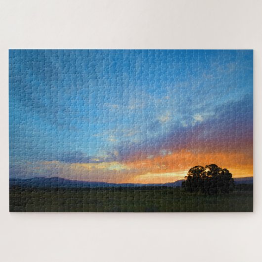 Set der Sky Ablaze bei Sunset 20x30 inch Puzzle (Horizontal)