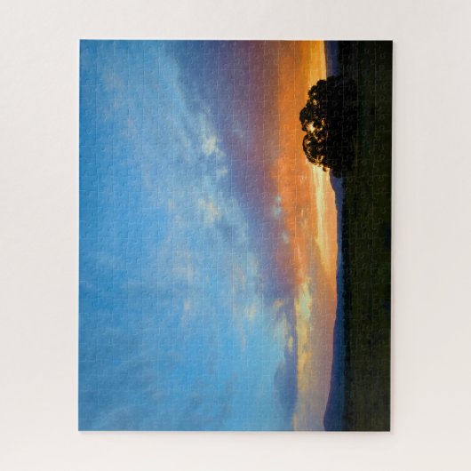 Set der Sky Ablaze bei Sunset Puzzle (Vertikal)