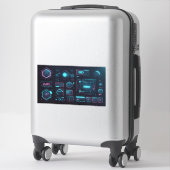 Set der Symbole für die Gestaltung , Sammlung von Aufkleber (Koffer)