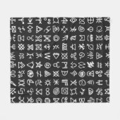 Set der Symbole rune Buchstaben Schriftart. Antike Fleecedecke (Vorderseite (Horizontal))