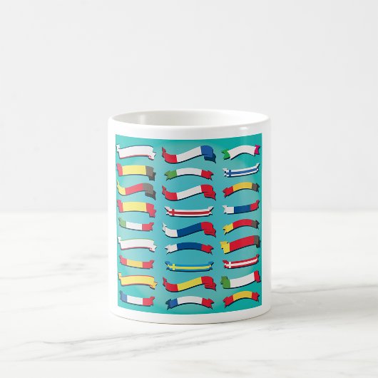 Set der Tasse von Flaggen