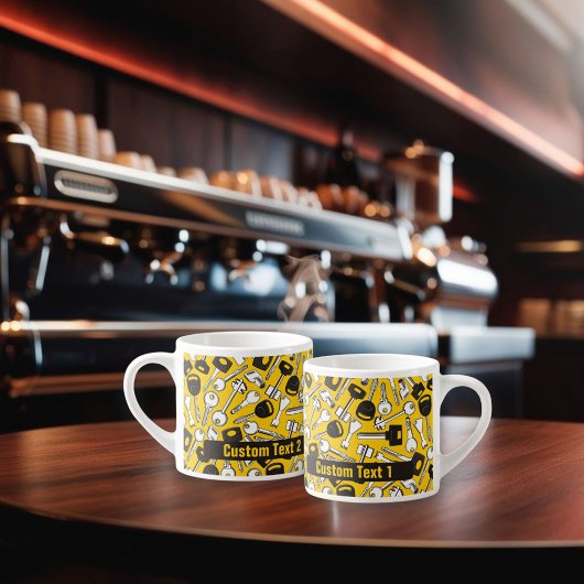 Set der Tastenhintergründe Espressotasse