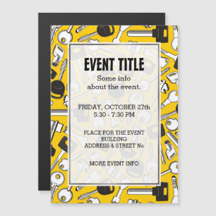 Set der Tastenhintergründe Magneteinladung