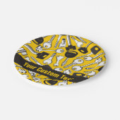 Set der Tastenhintergründe Pappteller (Schrägansicht)