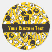 Set der Tastenhintergründe Runder Aufkleber (Vorderseite)