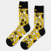 Set der Tastenmuster-Socken Socken (Linkes Detail)