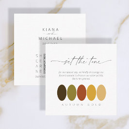 Set der Tone Autumn Gold Palette ID786 Begleitkarte