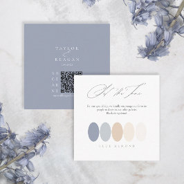 Set der Tone Blue Farbpalette ID102 Begleitkarte