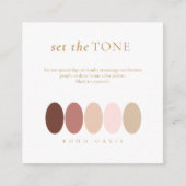 Set der Tone Boho Oasis Farbpalette ID959 Begleitkarte (Vorderseite)