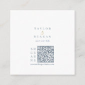 Set der Tone Dusty Blue Gold Farbpalette ID1045 Begleitkarte (Rückseite)