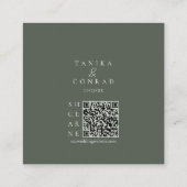 Set der Tone Winter Grüntöne Farbpalette ID1049 Begleitkarte (Rückseite)