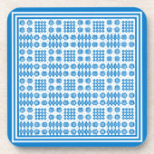 Set der Untersetzer Bright Blue Welsh Tapestry Mus (Vorderseite)