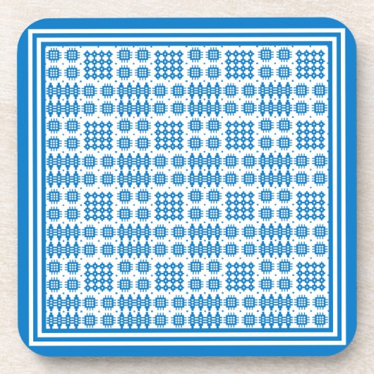 Set der Untersetzer Bright Blue Welsh Tapestry Mus (Vorderseite)