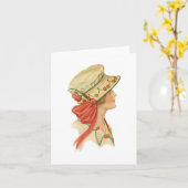 Set der Vintagen Millinery Notecards [1B] Karte (Gelbe Blume)