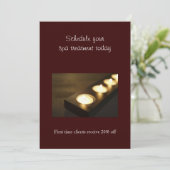 Set der Votive Candles Einladung (Stehend Vorderseite)