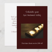 Set der Votive Candles Einladung (Vorne/Hinten)