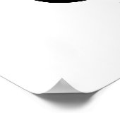 Set der Welt auf dem Feuer - Schwarz und Weiß Poster (Ecke)