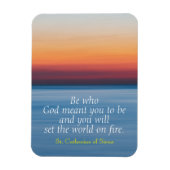 Set der Welt im Feuermagnet Magnet (Vertikal)