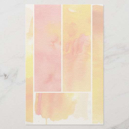 Set des abstrakten Watercolor handgemalt Briefpapier (Vorderseite)