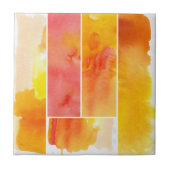 Set des abstrakten Watercolor handgemalt Fliese (Vorderseite)