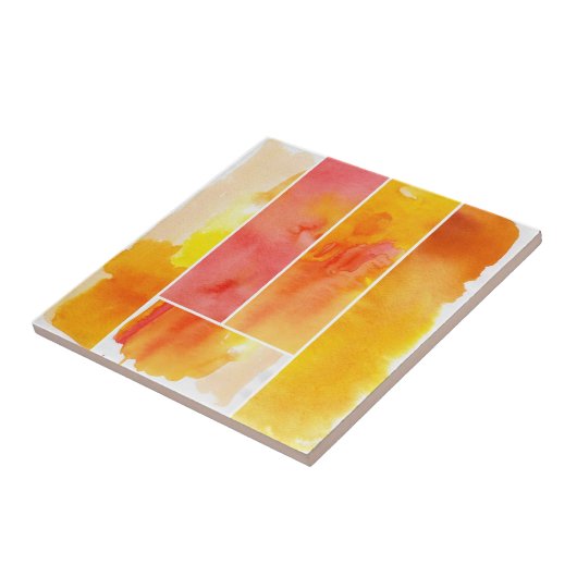 Set des abstrakten Watercolor handgemalt Fliese (Seite)