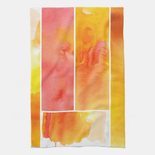 Set des abstrakten Watercolor handgemalt Handtuch