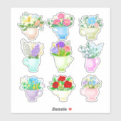 Set des Aufklebers Aufkleber (Blatt)